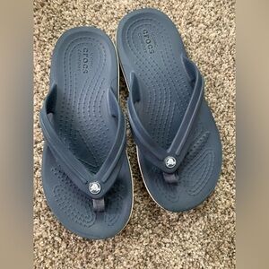 Crocs size 1 boy flip flops